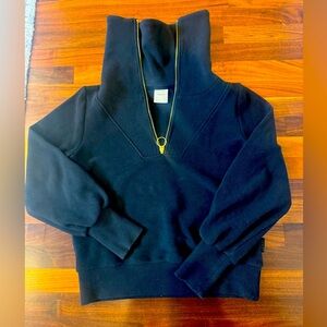 Varley Vine Black Pullover Sweater